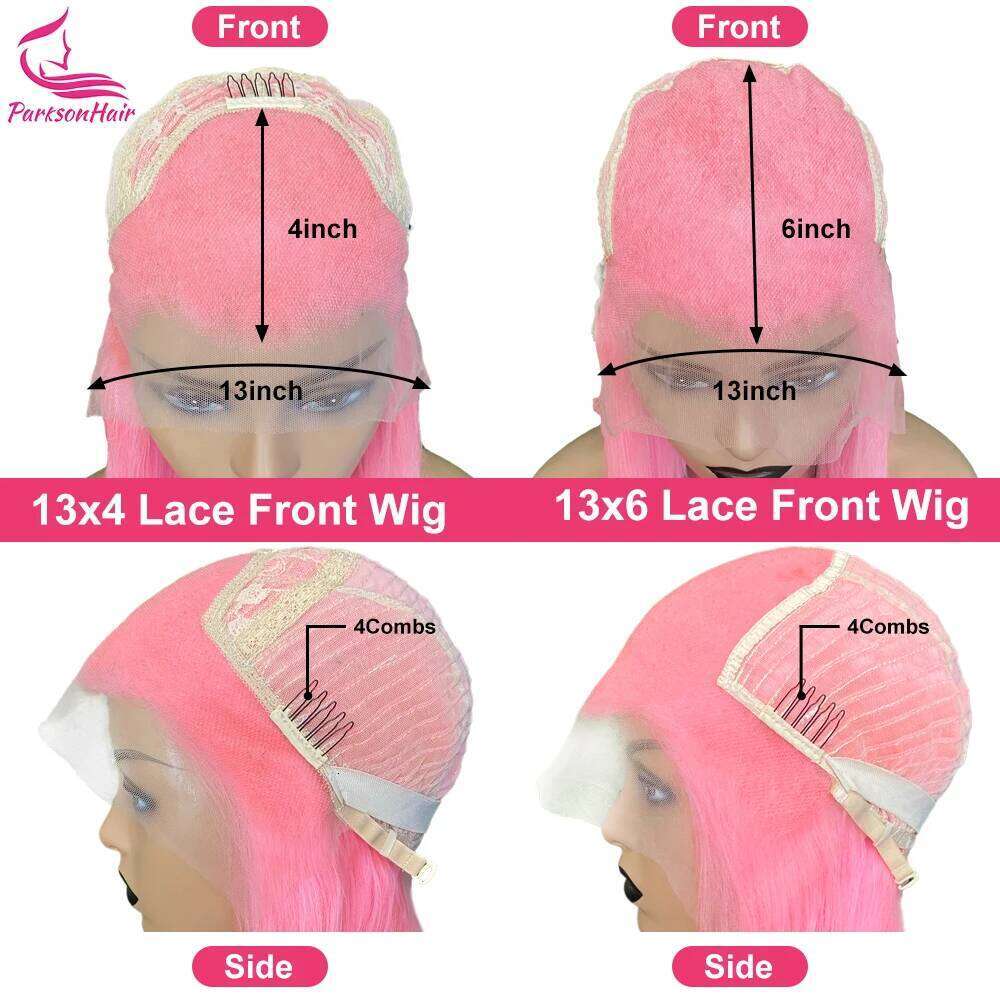 Colored 13x6 13x4 Transparent Lace Front For Women PrePlucked Blonde Human Hair Wig With Dark Root