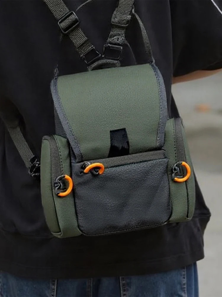 Binocular Harness Chest Pack with Rangefinder Pouch Adjustable Large Capacity Bino Case for Hunting Hiking 250920