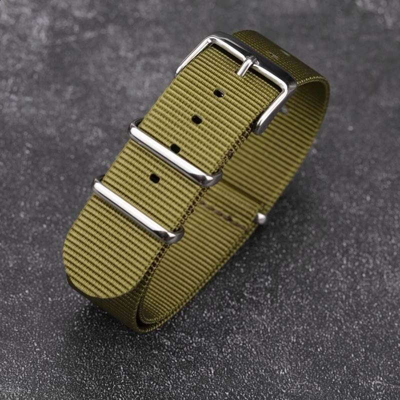 Nylon Watch Strap 18mm 20mm 22mm Band Universal Canvas Bracelet for Men Womens Weave Wristband One Piece Loop Watch Band 250920