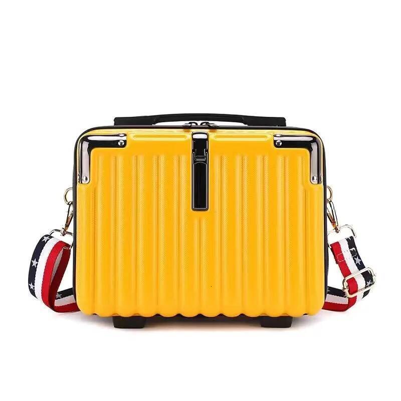 design New Women s Shoulder Bag Hand Luggage Travel Bag Women s Makeup Bag Mini Simple Striped Suitcase Autumn New Designer Bag Women s Crossbody Bag
