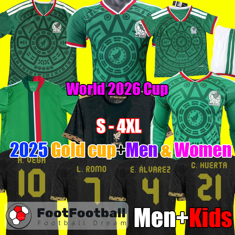 2025 Gold Cup copa America Mexico 2026 Top thailand quality 24 25 26 football shirts soccer jerseys football shirt CHICHARITO LOZANO Men kids sets