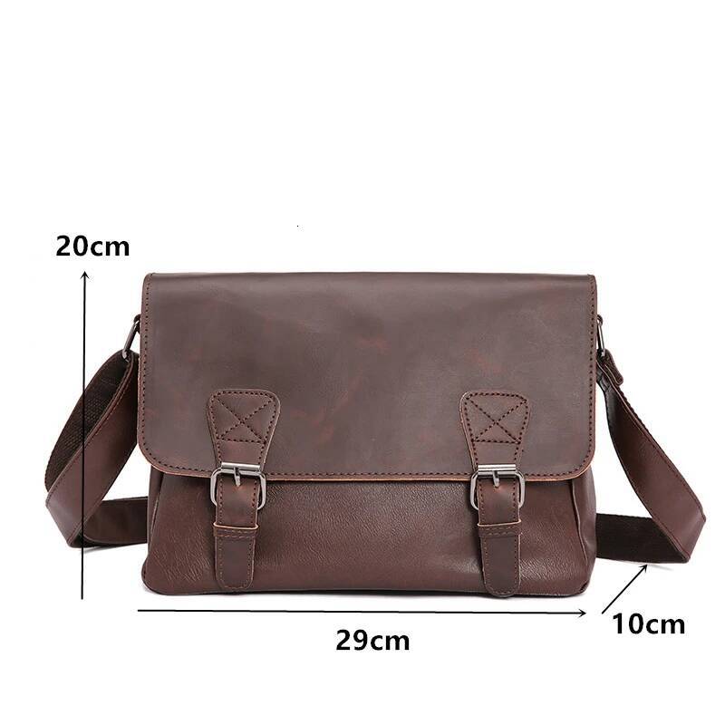Men s Crossbody Bag Men s Handbag Retro Style design PU Leather Men s Shoulder Bag Laptop Bag Office Bag Autumn New Designer Bag Boyfriend Gift