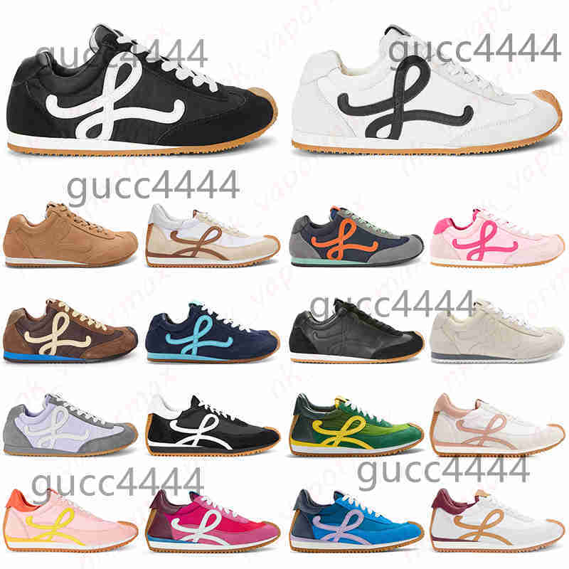 Fashion 2025 Designer Flow Runner Sneakers Ballet Runner 20 running shoes women men flat high top sports black white pink yel loewesneakerflow loewesneaker 3L92