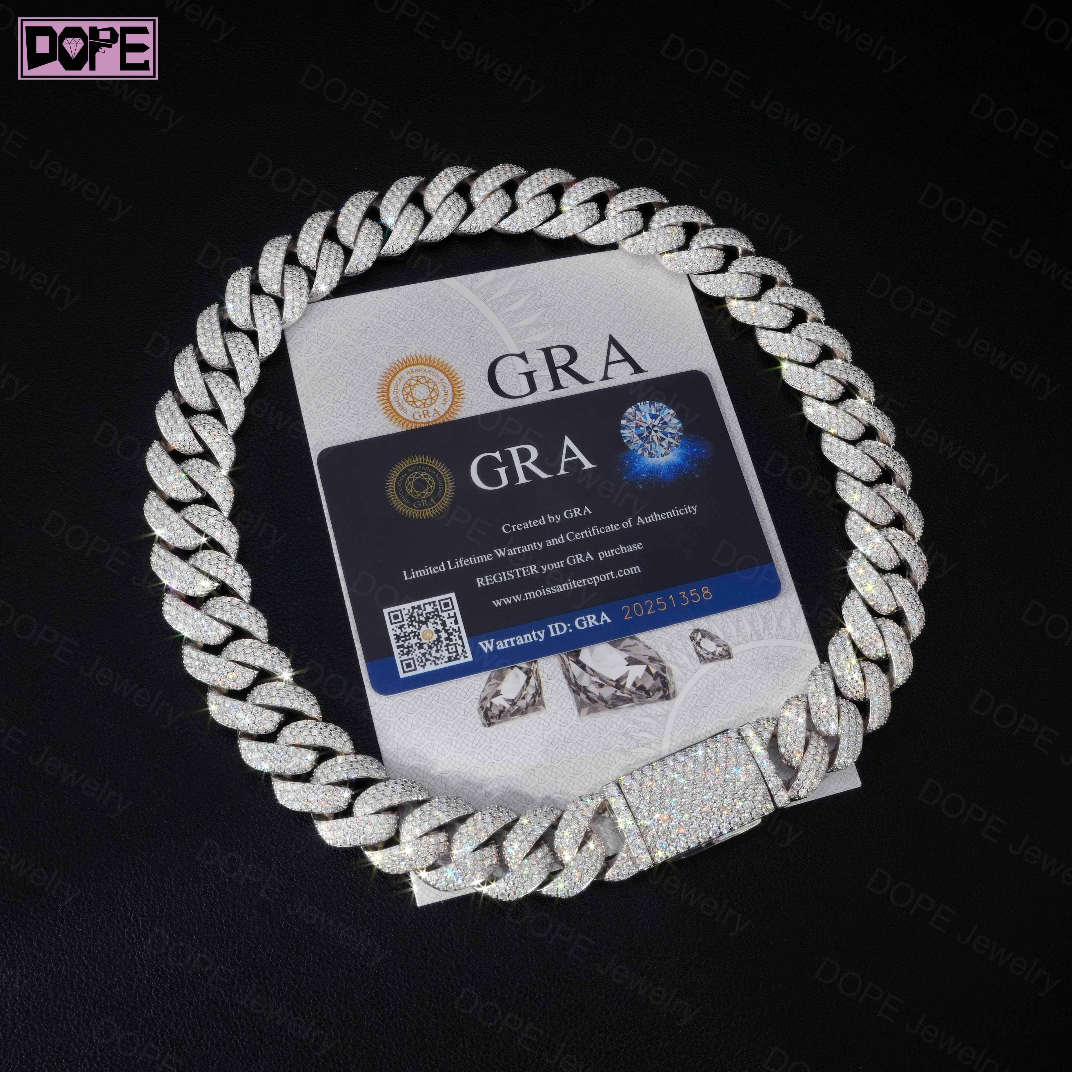 3 Days Dispatch Cuban Link Chain 20mm 22mm Miami 925 Silver Jewelry Hip Hop Men Necklace VVS Moissanite Chain