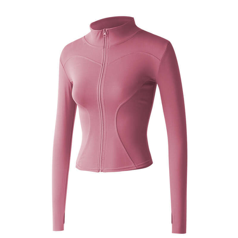 Spring and Autumn Lulu Women's Clothing Sports Top Running Fitness Shirt Long Sleeve Yoga Zipper Jacket