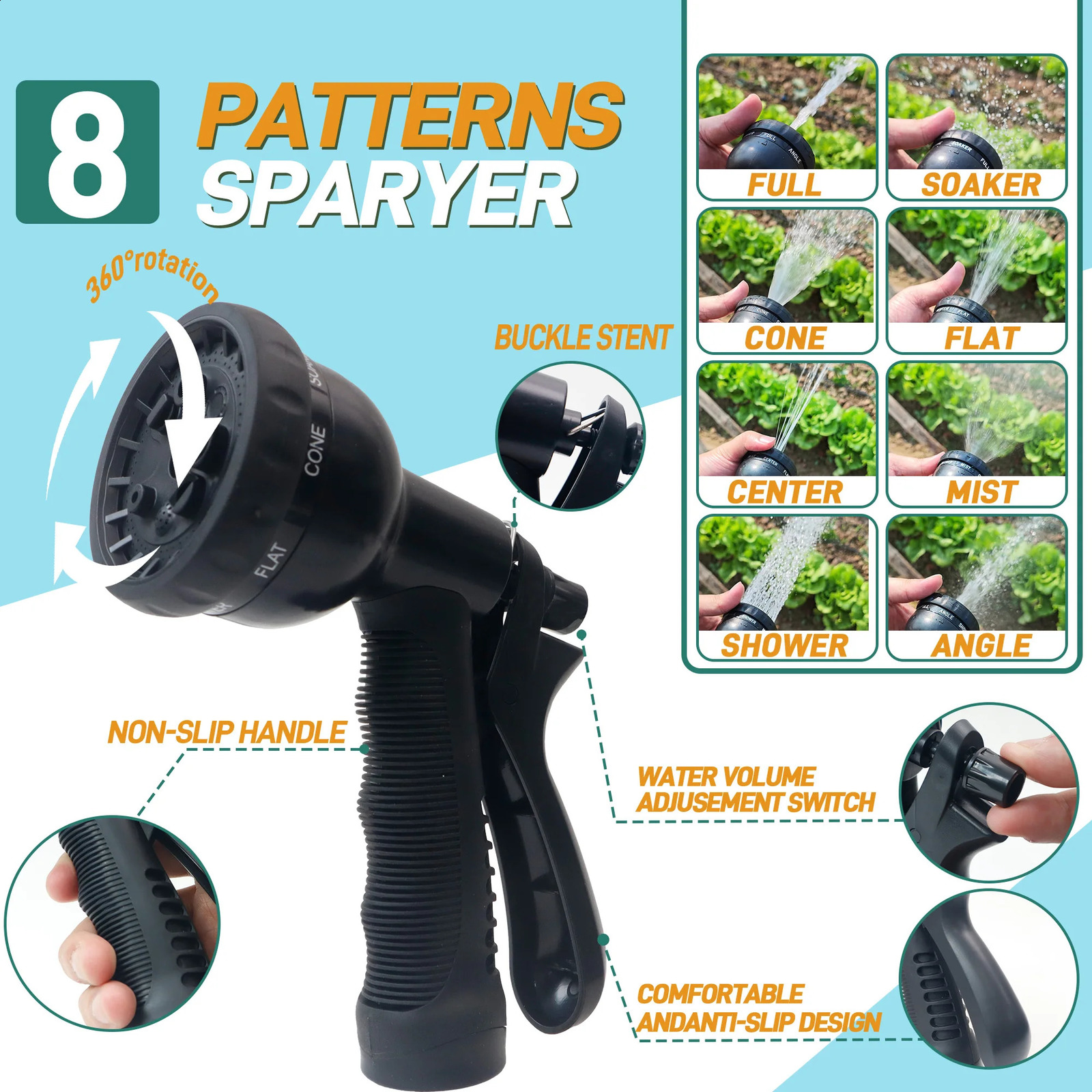 25ft100ft Expandable Garden Hose With Nozzle Lightweight Durable NoKink Flexible Hose For Car Washing Outdoor Watering 250920