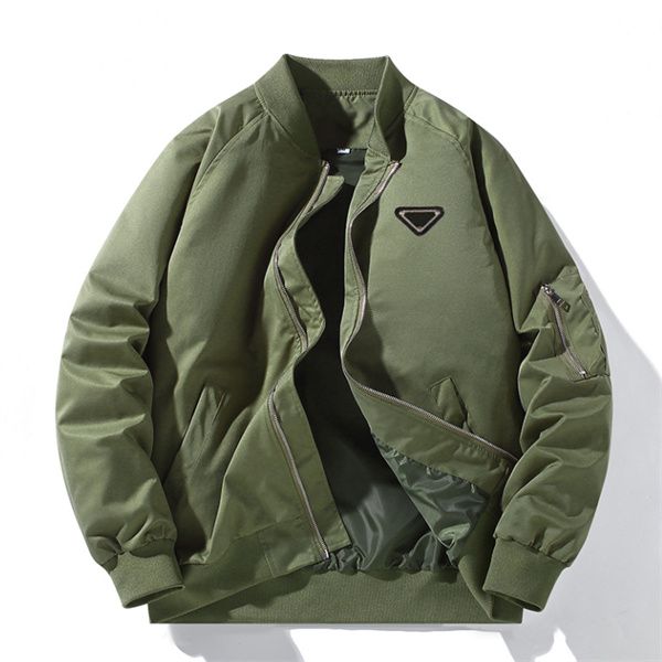 Bomber Jacket New Hotsale Jackets Spring and Autumn Luxury Style Men's Women Flight Jacket Coat Embroidered Triangle Brand Logo Men's Jacket Men's Wear Coat P66