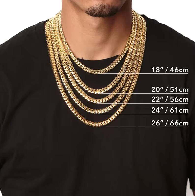 Gold Plated High Quality 81012mm Miami Cuban Necklace 925 Sterling Silver Hiphop Cuban Link Chain