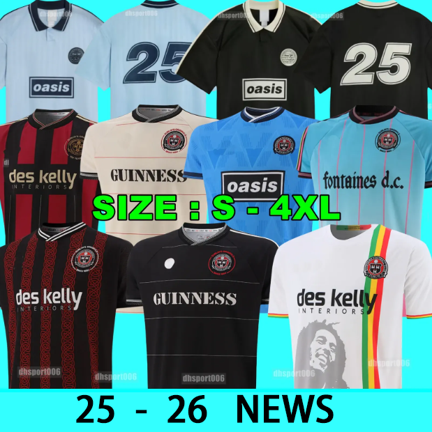 25 26 Oasis Tour Live Football jersey Season 135th Anniversary Football Jersey Shirts Kit 2025 26 Fontaines Dc BLACK GUINNESS TOUR JACQUARD Ireland Jersey S-2XL 636