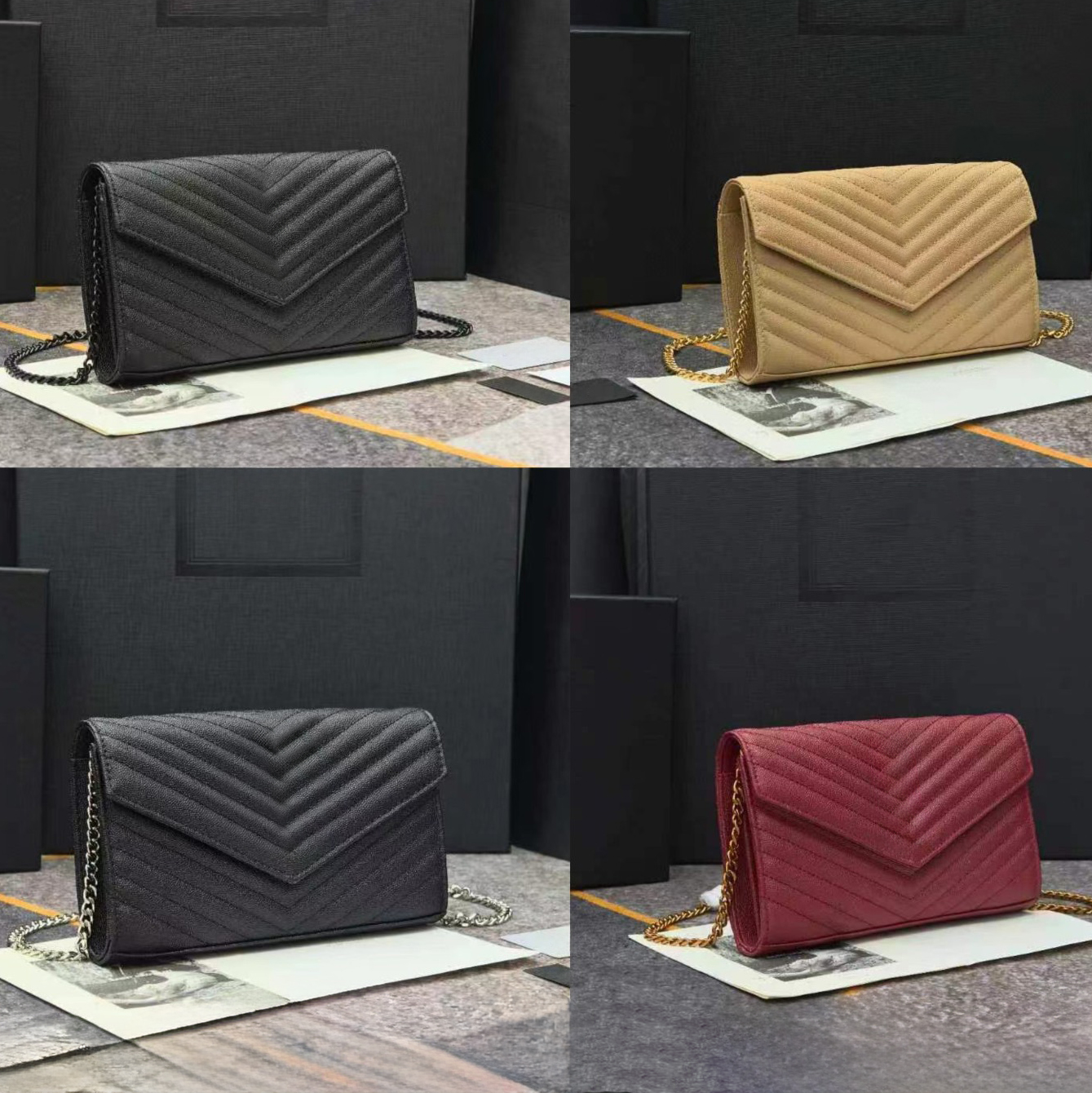 Women's crossbody bag Handbag Caviar Leather Messenger Shoulder Bag Cross Body Bag Tote Bag Denim Handbags Gift box