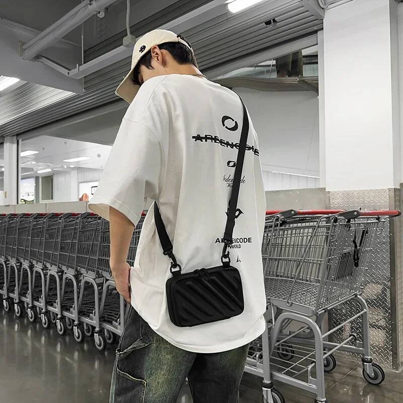 Fashion Striped Women s And Men s Crossbody Bag Simple Style Solid Color Men s And design Women s Shoulder Bag Fashionable Box Autumn New Designer Bag