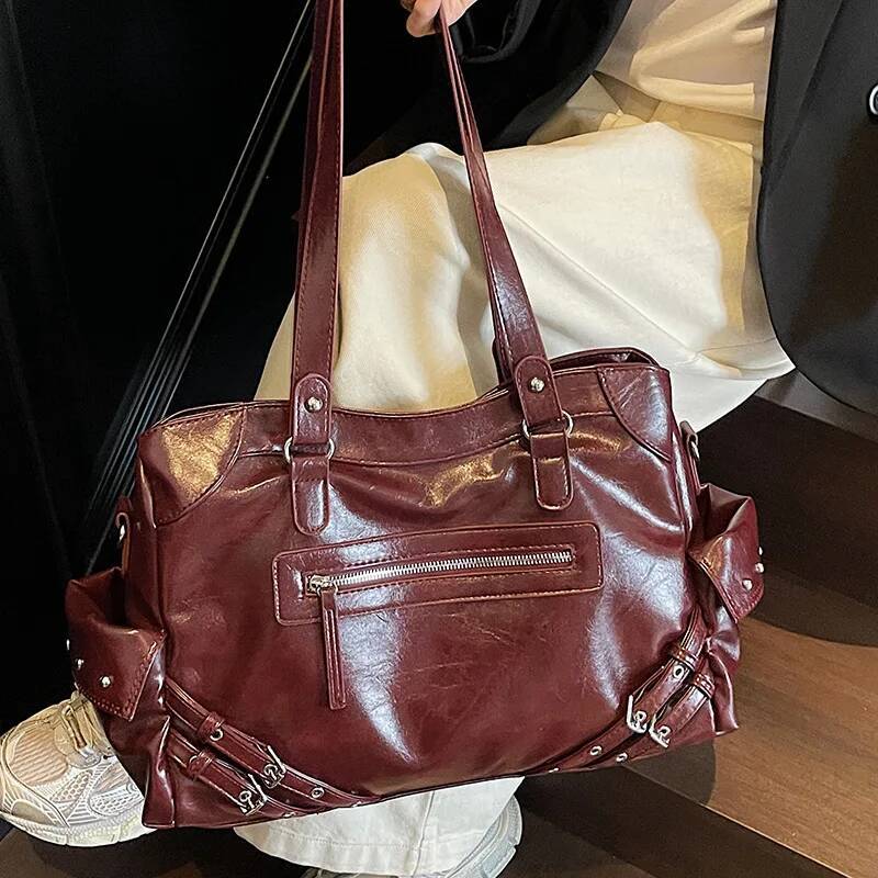 Retro Style Handbag design Fashionable Large Capacity Women s Shoulder Bag Minimalist Commuting Bag Autumn New Designer Bag Women s Handbag