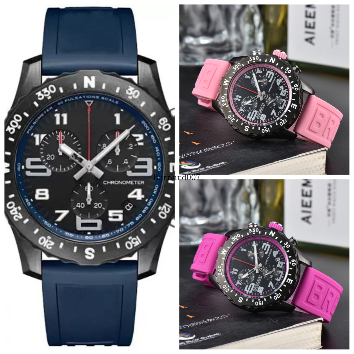 BRE1884 WristWatches Men's Watches Six needles All Dial Work Quartz Movement Watch 1884 chronometer automatic Date Man lady Wrist Watche Luxury Brand Chronograph 84