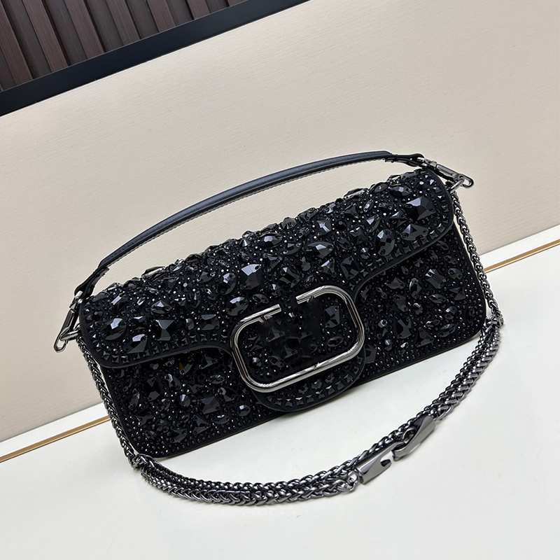 totes designer handbag women high quality bag shoulder luxury French diamond decoration flip bag, hand-held chain crossbody bag, hand-held bag, minimalist armpit bag