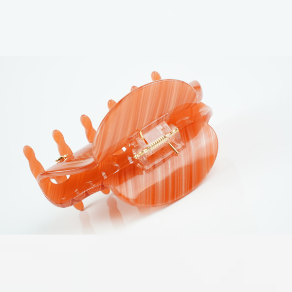 Designer hair clip, women's fashion casual trend, red small hair clip, women's claw temperament, women Chase the Orange Era, Fashionable Ora