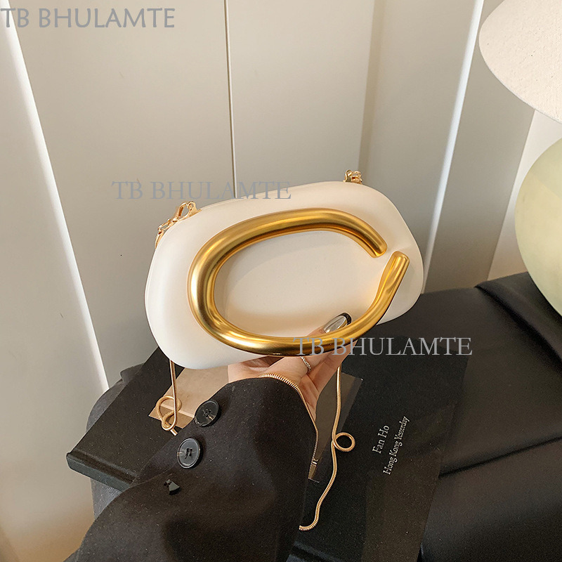 Cross-border New Women's Bag Classic Clutch Evening Bag Small Square Box Bag Luxury Designer Free Shipping Gold-plated Metal Handle Chain Crossbo