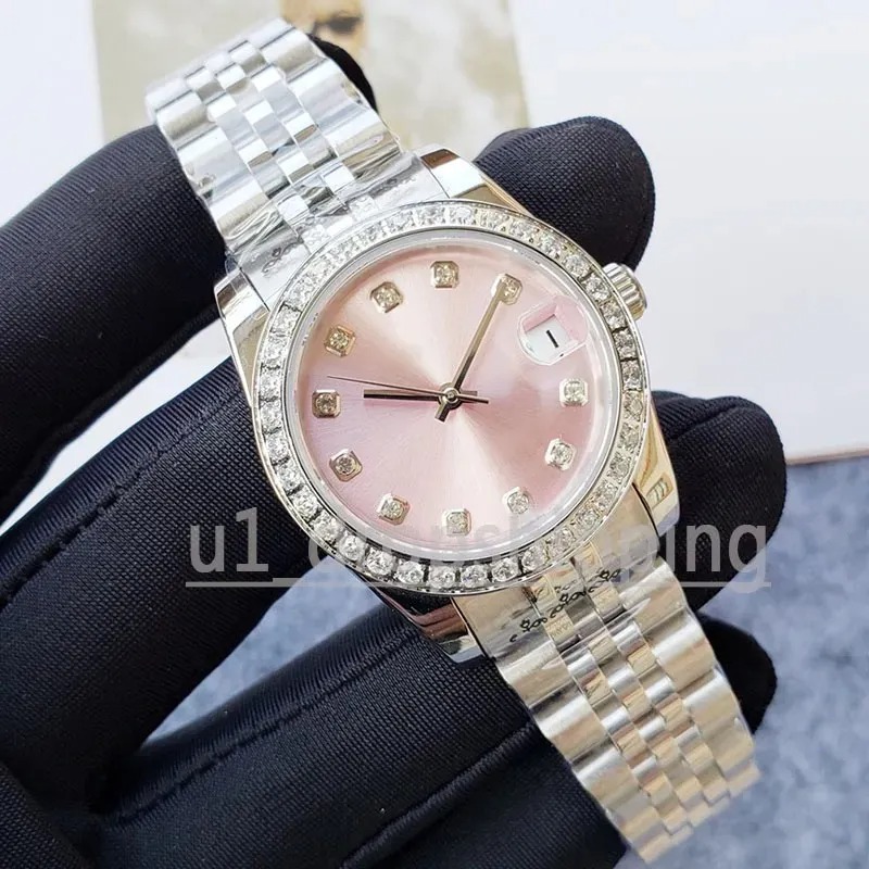 U1 Top AAA Women's Luxury Orologio di Designer Watch Day Date Just Jubilee Stainless Automatic Mechanical Diamond bezel Night Light Waterproof Wo