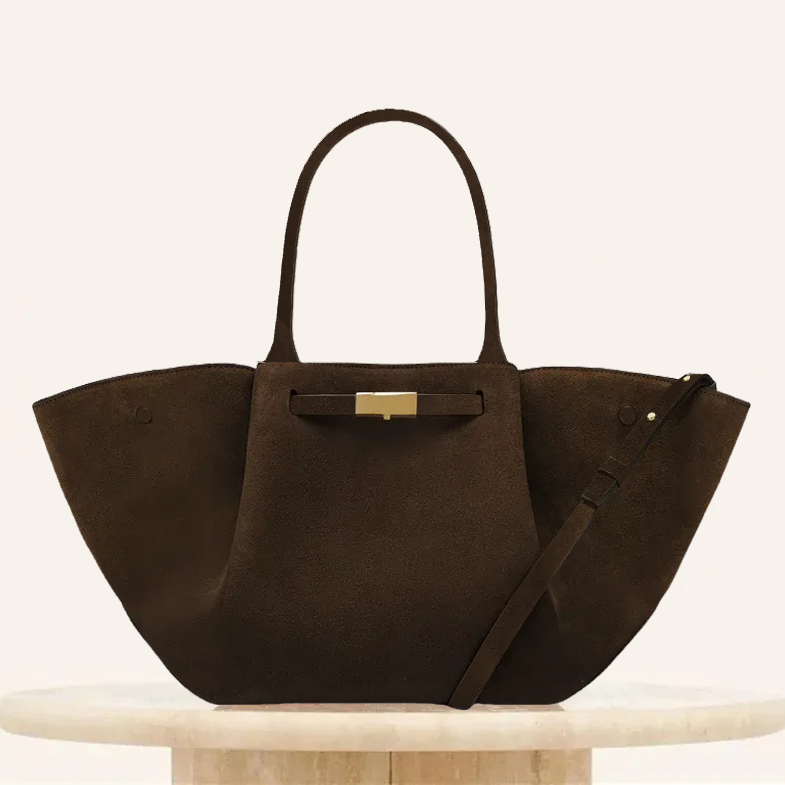 New York Suede Bag Designer Bag Tote Bag Luxury Simple Elegant French Modern Urban Chic Style Leather Multiple Functions Handbags 002