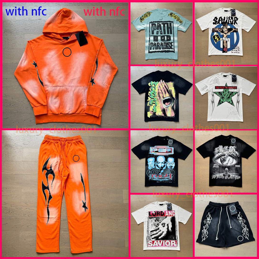 mens designer t shirt NFC graphic tees sport shorts Hip Hop short sets tracksuit unisex tops high street retro women t-shirts eur size s-xl fgh12