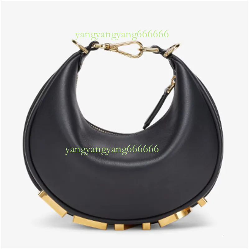 Armpit mini half moon bag handbag Leather tote women men Designer purse Vintage loop crossbody Clutch cleo bags Evening crescent Shoulder bag 59b