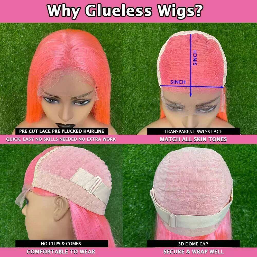 Colored 13x6 13x4 Transparent Lace Front For Women PrePlucked Blonde Human Hair Wig With Dark Root