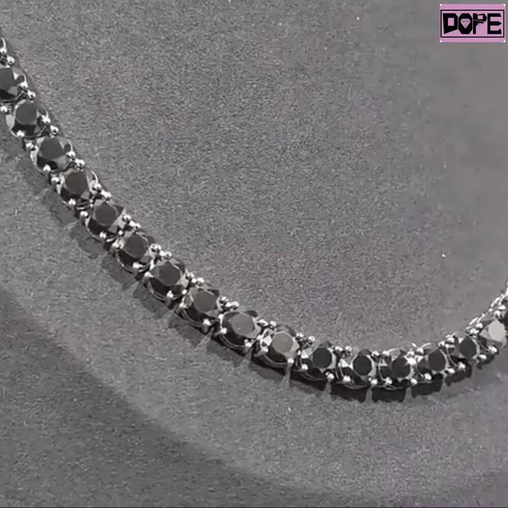 Customized Trend Pass Diamond Test Moissanite Tennis Chain S925 Silver D VVS Moissanite Tennis Chain