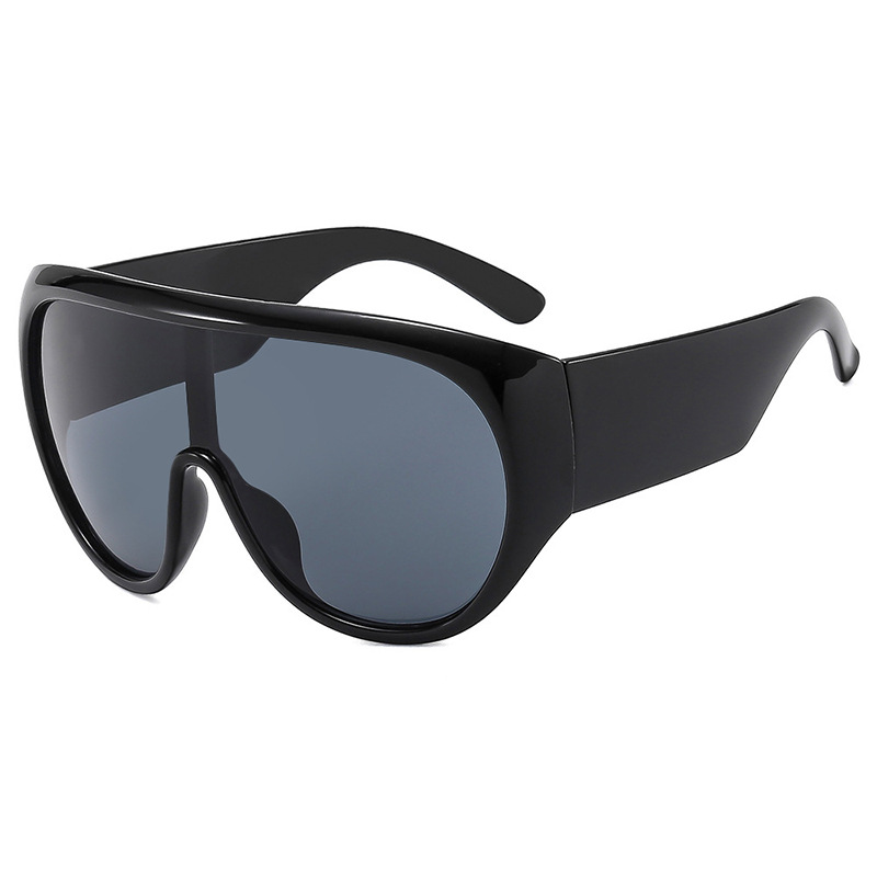 Over sized One Piece Sunglasses 2025 New Style Sports Protection European American Trendy Unique Driving Sun Glasses