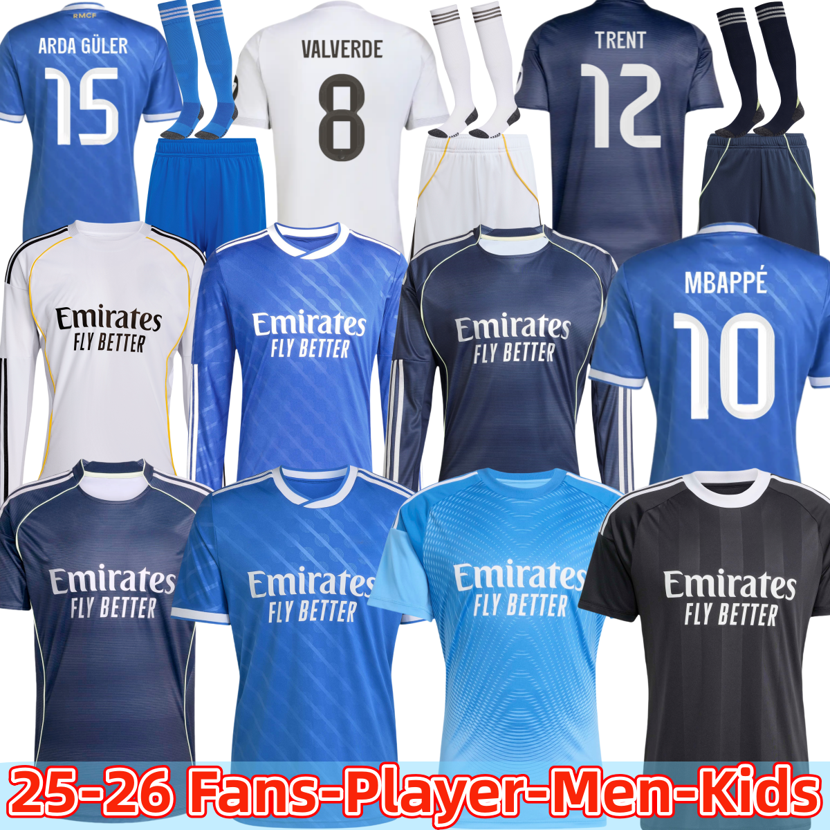 25 26 soccer jerseys Real 4Th MadridS football shirt Mbappe MODRIC Fourth camiseta men kids uniforms VINI JR BELLINGHAM ARDA GULER ead 3XL 4XL