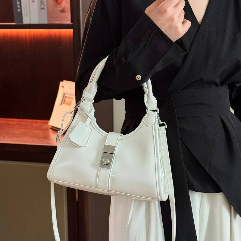 Vintage Handbag Versatile Commuting Bag Wrinkled Road Women s Shoulder Bag design Minimalist Women s Crossbody Bag Autumn New Designer Bag