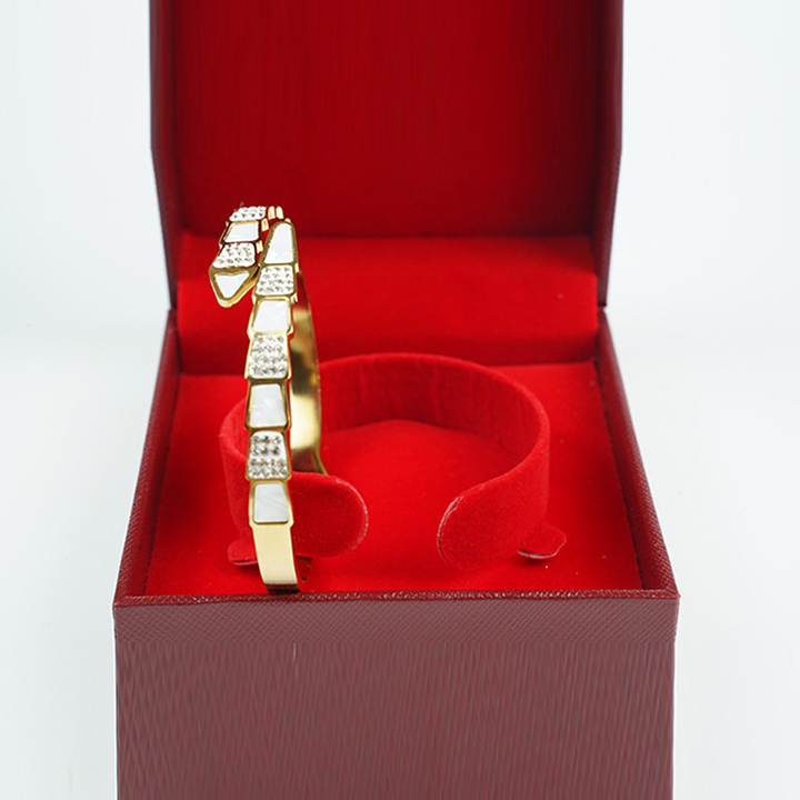 18k gold-plated women's high-end women's jewelry stainless steel open bracelet