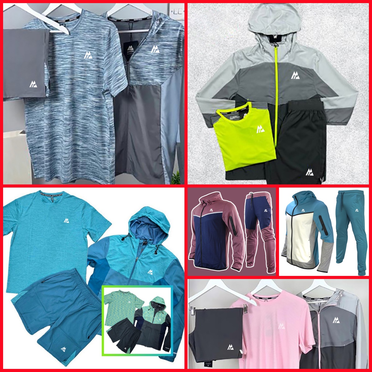 High quality montirexsx tracksuit Designer casual sports set with logo Design Latest men T-shirt shorts long sleeves sweatpants quick drying set Slow jogging
