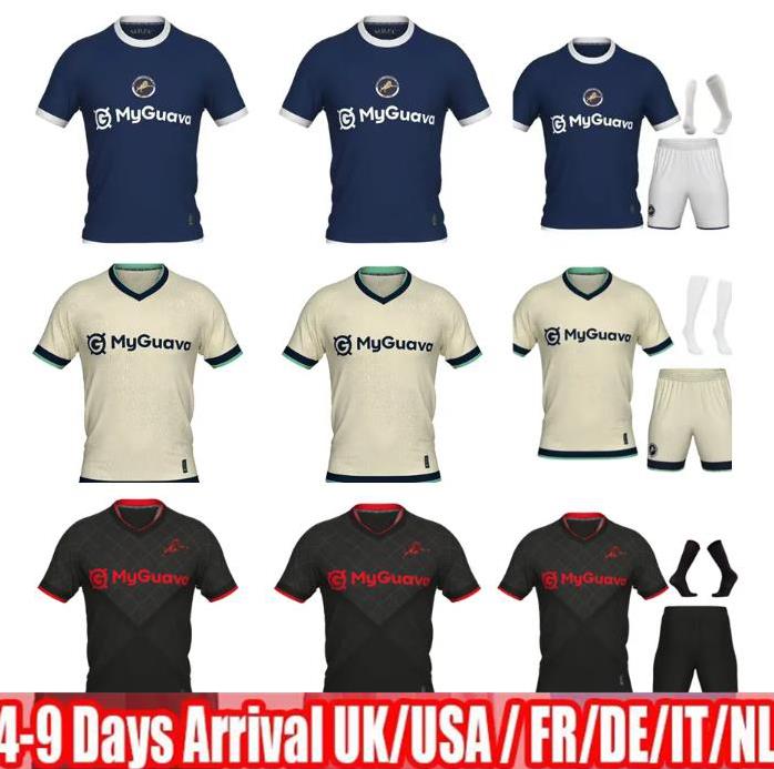 Millwall FC 25-26 Soccer Jerseys FLEMMING MALONE CRESSWELL SAVILLE HONEYMAN 2025 2026 home jersey features a classic navy blue base, Football