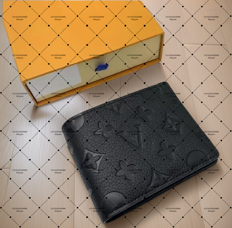 03a Designers MULTIPLE Wallet Paris Plaid Style Mens billfold Women Purse High-end Luxury Water ripple flowers SLENDER Wallets handbag With box dust bag M60895