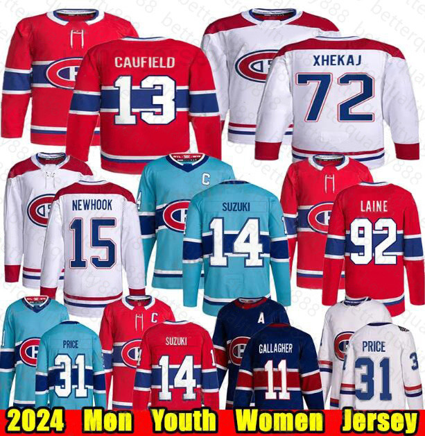 2025 #14 Nick Suzuki montreal hockey jersey #72 Arber Xhekaj #48 lane Hutson #8 Mike Matheson #35 Sam Montembeault #20 Juraj Slafkovsky #31 Carey Price canadien jerseys youth