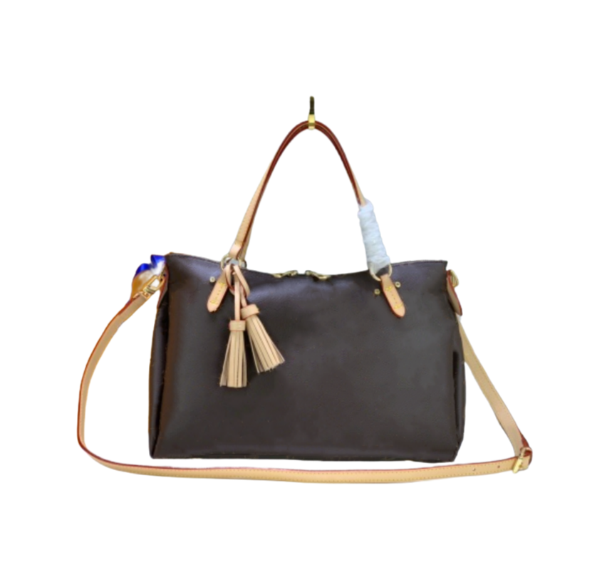 High Quality Fashion Women Tote Bag handbag women luxury brand designer purse ladies girls flowers letters brown grid checkers