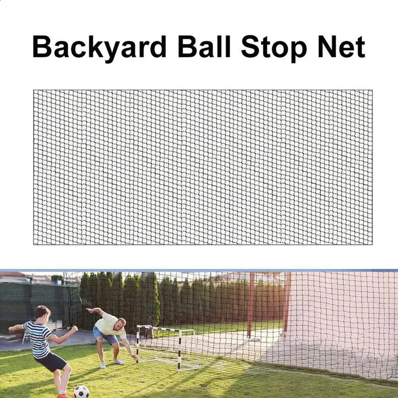 Soccer Backstop Net Heavey Duty Football Practice Net Golf Net Sports Practice Barrier Net Reusable Rebounder Training Tool 250920