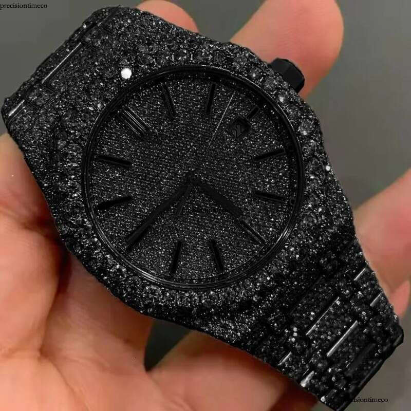 VVS Top Quality Automatic Mechanical Iced Out Women Designer Men Moissanite Pass test Dia Watches Free delivery