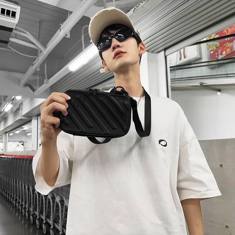 Fashion Striped Women s And Men s Crossbody Bag Simple Style Solid Color Men s And design Women s Shoulder Bag Fashionable Box Autumn New Designer Bag