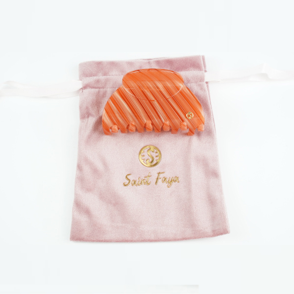 Designer hair clip, women's fashion casual trend, red small hair clip, women's claw temperament, women Chase the Orange Era, Fashionable Ora