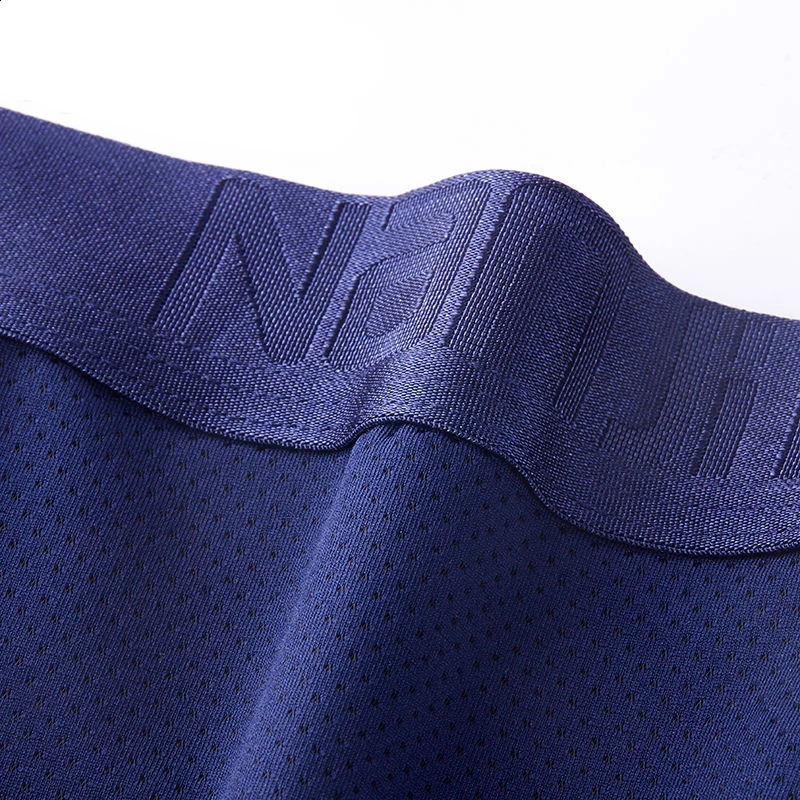 4pcs Ice Silk Mesh Boxer Shorts Mens Underwear Cool Underpant Breathable Sexy Slim Panties Bamboo Lingerie Wholesale Lots L6XL 250920