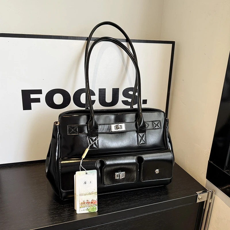 Fashionable Retro Style Women s Single Shoulder Casual design Bag Women s Crossbody Leather Versatile Commuting Bag Minimalist Autumn New Designer Bag