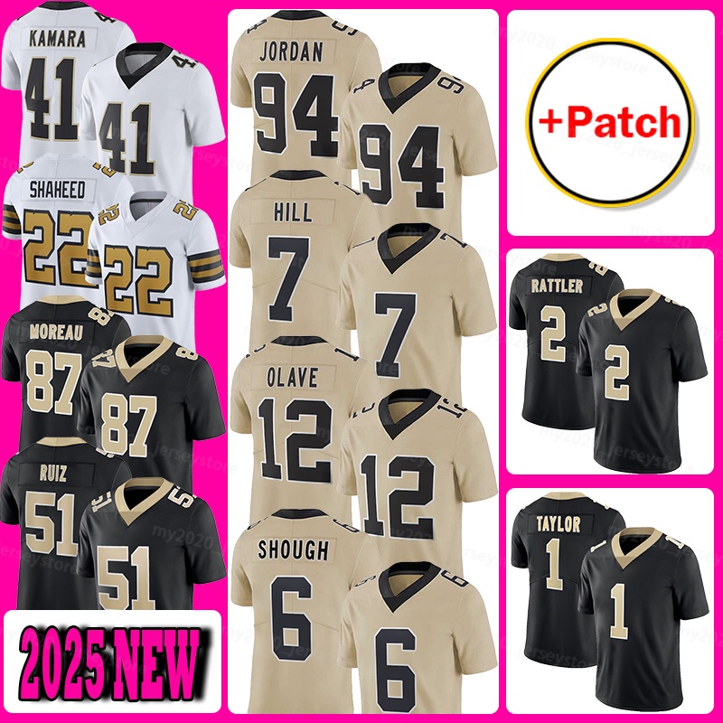94 Cameron Football Jerseys 41 Alvin Kamara 7 Taysom Hill Chris Olave Rashid Shaheed Tyler Shough Foster Moreau Cesar Ruiz Spencer Rattler Alontae Taylor Chase Young