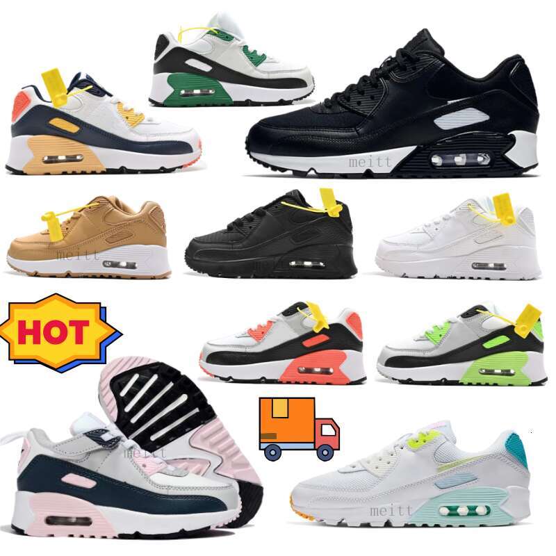 Fashion Running Sneakers Outdoor Sports Trainers Designer Brand Kids Shoes 90 Baby Toddler Classic Children Boy and Gril