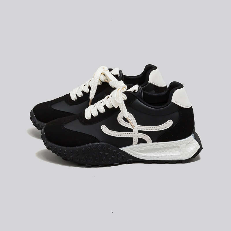 Inner Height Increase German Training Women's Korean Version Thick Sole Petite Versatile Casual Sports Dad Shoes designer shoes trainers slides s
