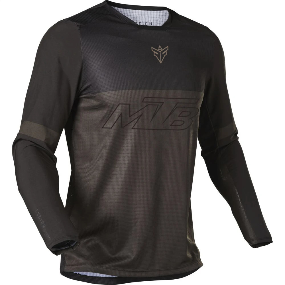 Mens Long Sleeve Motocross Cycling Jerseys Downhill Mountain Bike MTB Shirts Offroad DH Bicycle Jeresys Clothing 250920