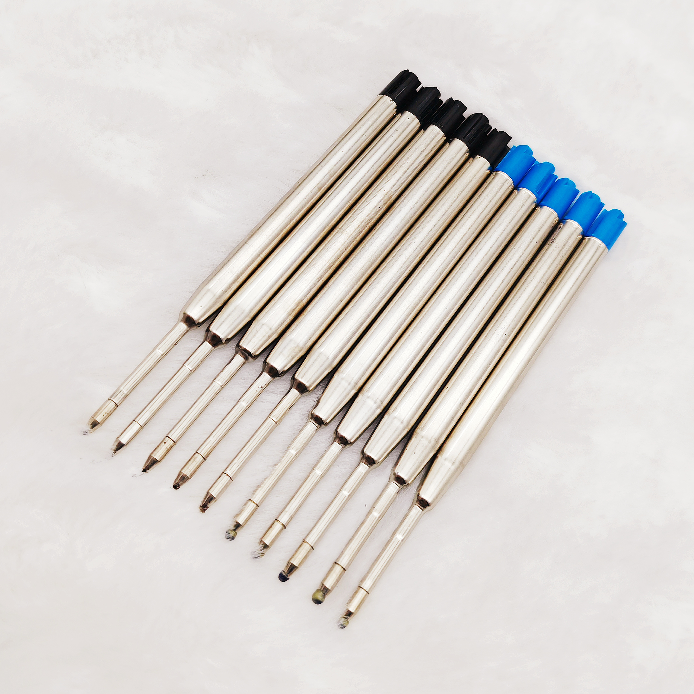 10Pcs Ct/Monte Rollerbll/Ballpoint Pens Refill Black Blue Ink Smooth For MB CA Ballpoint Rollerball Pens Writing Supplies