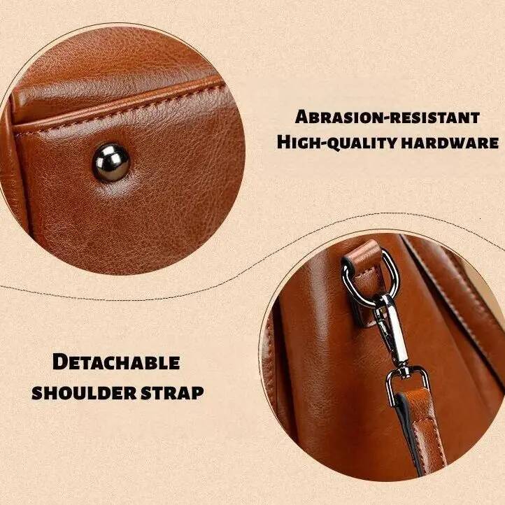 French Retro Style Women s Shoulder Bag Leather Large Capacity Soft Casual Handbag design Women s Crossbody Bag Autumn New Designer Bag