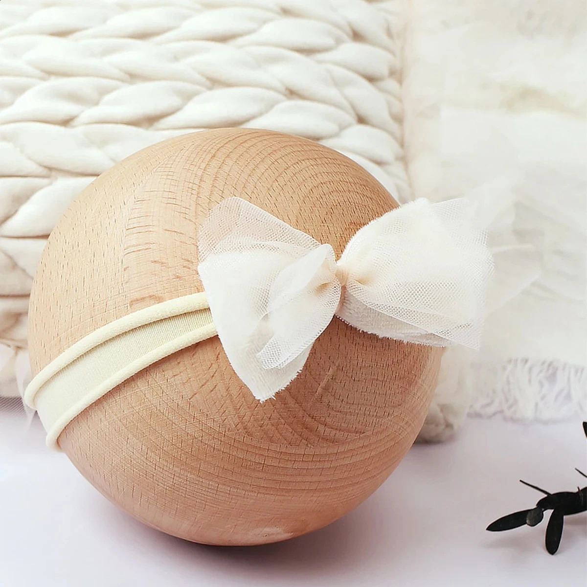Ylsteed born Po Props Infant Shooting Posing Pillow with Bow Headband Baby Girl Pography Accessories 250920 - view 7