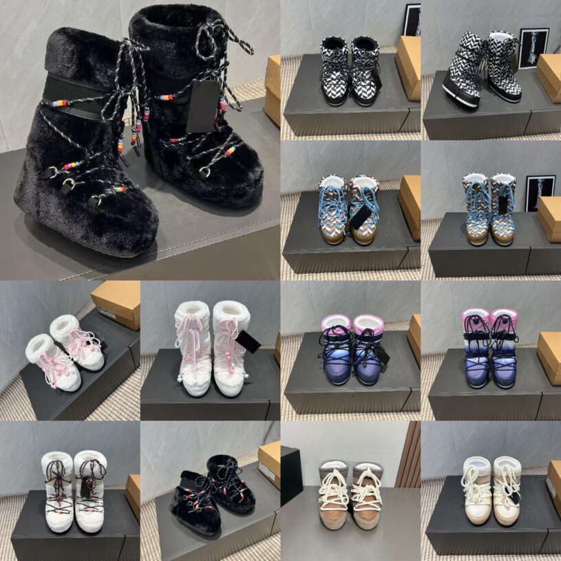 snow Brand Designer Women Men Rain Boots Thick Heel Thick Sole Ankle booties Excellent Quality Winter Women Boot Topss