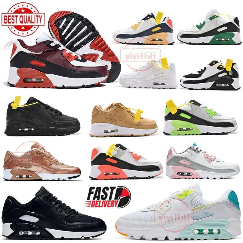 Boy and Gril Sport Sneakers Outdoor Sports Designer Brand Kids Shoes Baby Toddler Classic 90 Children kids trainers